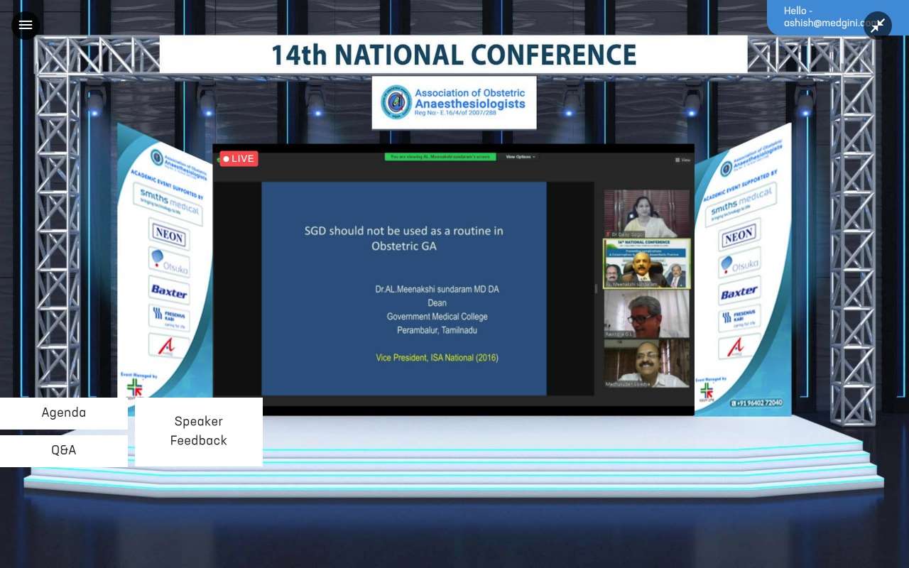 14th National Conference of Association of Obstetric Anaesthesiologists (AOA) WEBCON 2021